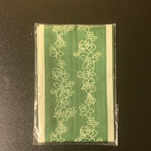 Green Floral Patterned bag Scarf (NWT)